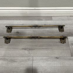 Vintage Amerock Carriage House Brass Towel Holders