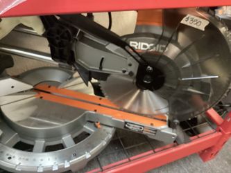 RIDGID Corded 12” Double Bevel Sliding Miter Saw $350