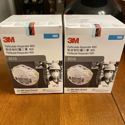 3M 8210 N95 Masks - 2 Brand New Sealed Boxes
