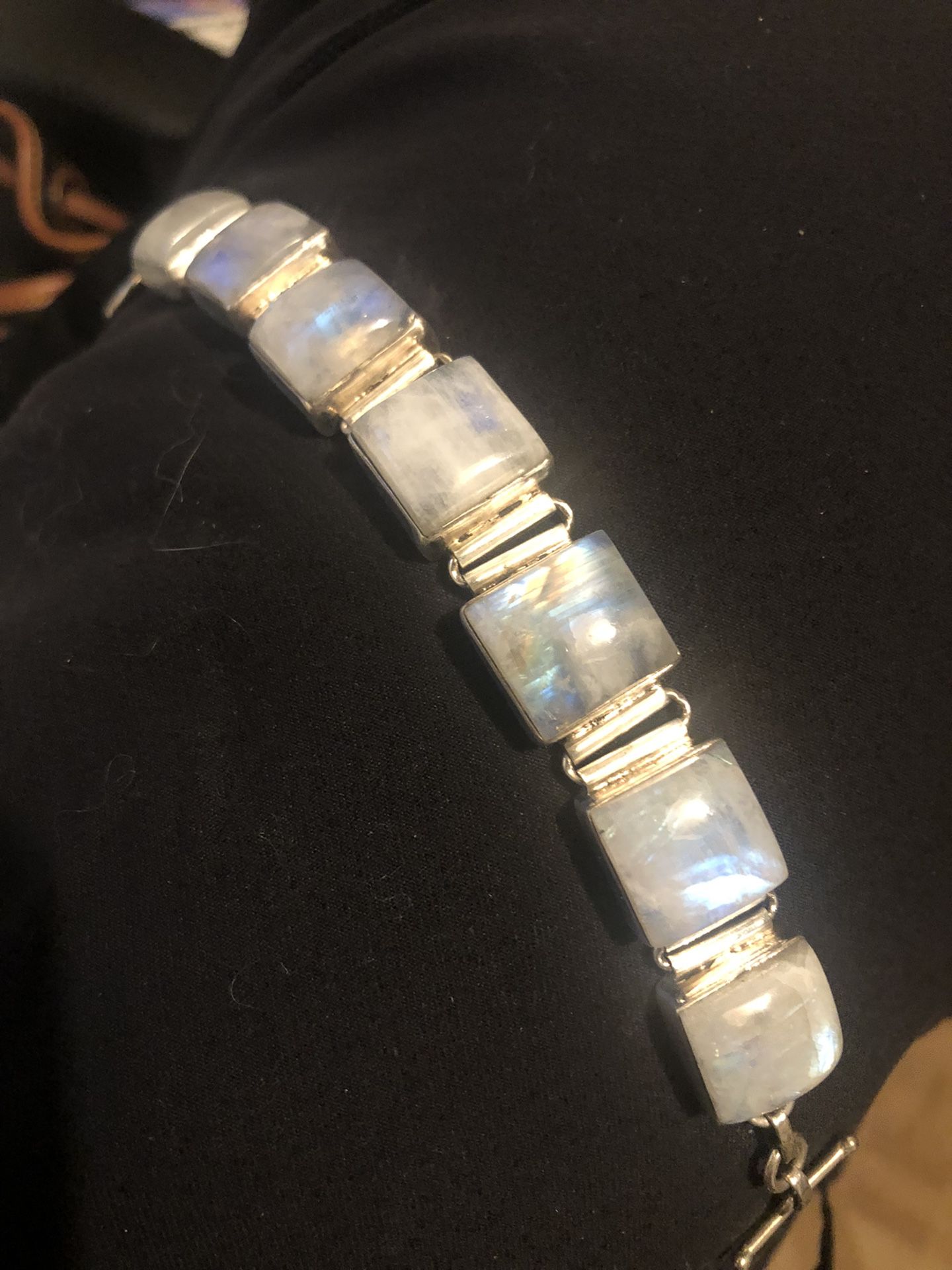 Sterling Silver Moonstone Bracelet 