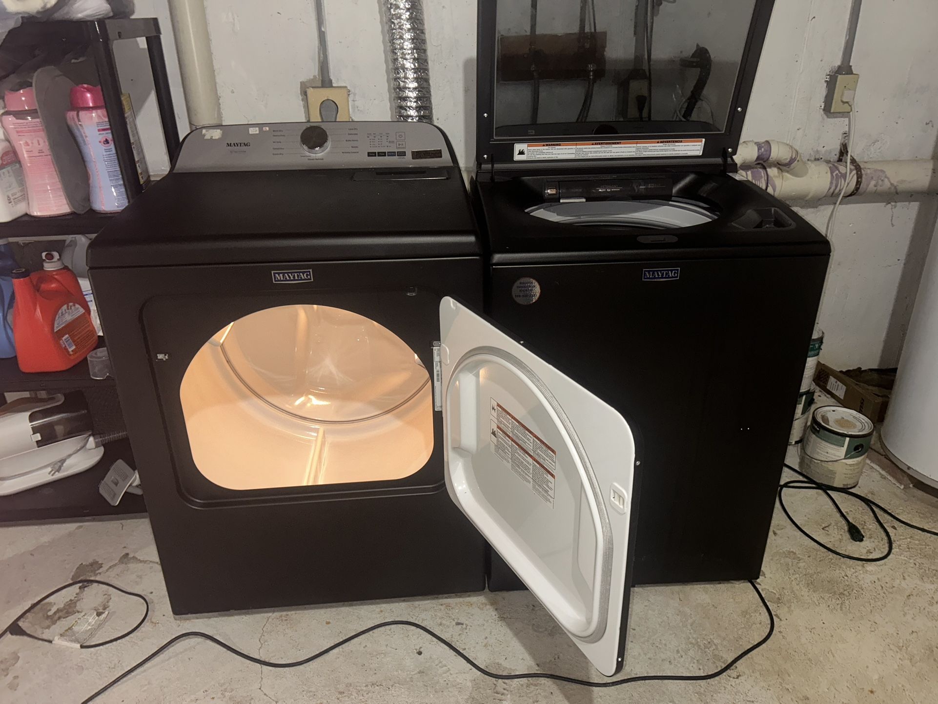 Top Load Washer with Pet Pro System and 7.0 Cu. Ft. Electric Dryer with Steam and Pet Pro System