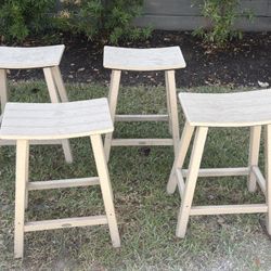 Set of 4 Polywood Counter Height Stools