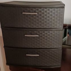 3 DRAWER WIDE WEAVE STORAGE TOWER 