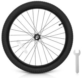 12/14/16/18/20 Inch Kids Bike Front Wheels Replacement with Solid Air Rubber Tire and Inner Tube, Bicycle Bike Wheels Don't Fit with Huffy Bike(13 Inc