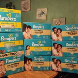 Pampers Swaddlers/ $42  Each (Cada Caja)