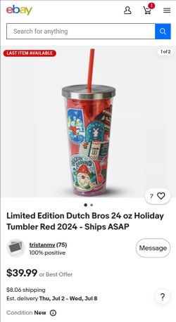Dutch Bros Limited Edition Tumblers