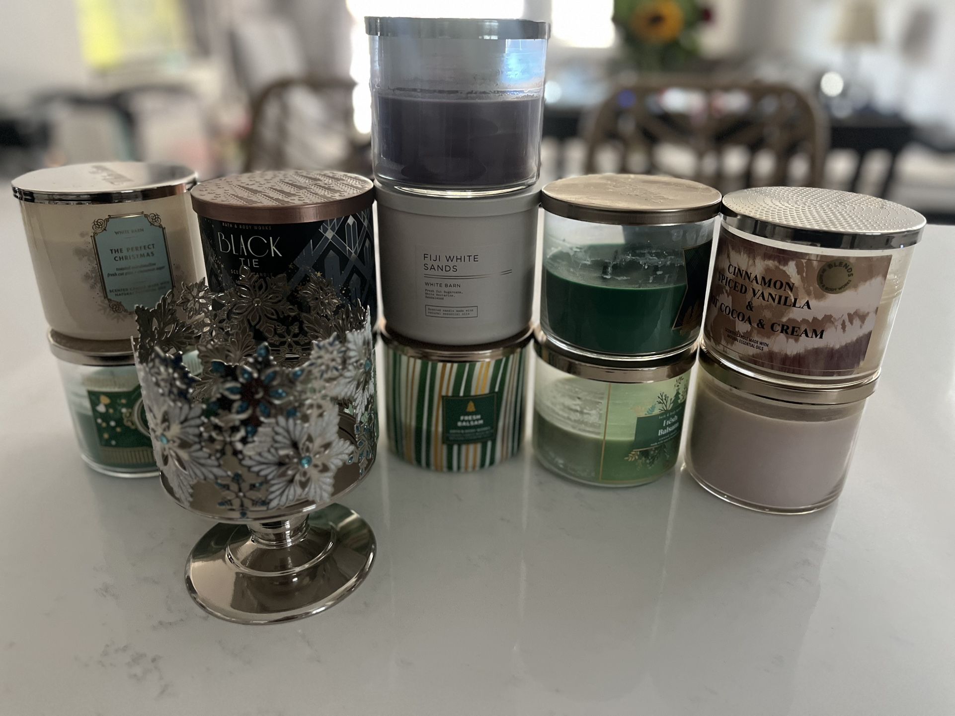 Candles And Holder