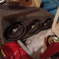 3 Jl Audio Broken Speakers W Box