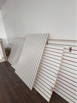 Slat wall boards
