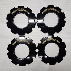 MUGEN Ultra Rare 14" CF-48 CF48 AERO DISC Original Black With Gold Letters For Wheels Rims Japan JDM INTEGRA CRX CIVIC EF EF9 EF8 EF7 EG SI CR-X EK