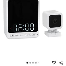 Wasserstein Alarm Clock Camera Case - Compatible with Wyze Cam V4/V3/V3 Fro/OG