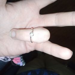 10kt White Gold With Diamond Ring 