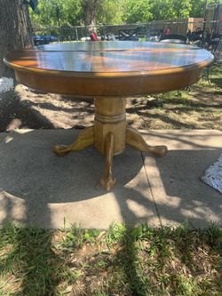 Solid wood table