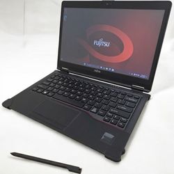 Fujitsu i5 Quad Core 2-in-1 touchscreen laptop tablet / Windows 11 Pro / SSD / Camera / Antivirus / HDMI / Bluetooth / WiFi AC / USB C / Pen / Charger