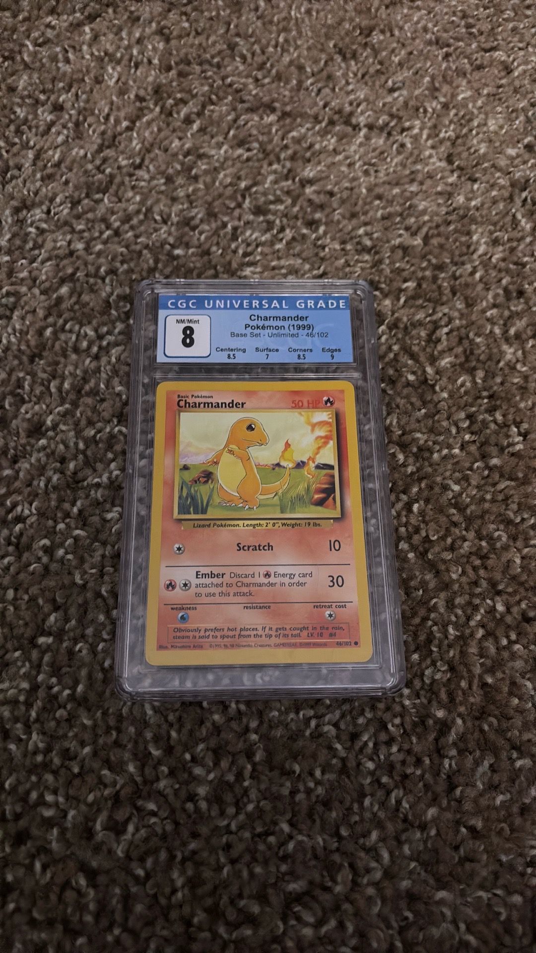 Charmander base set slab