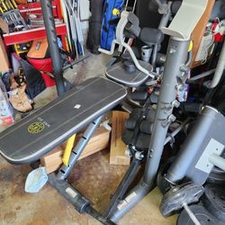 Weight Bench And Weights 