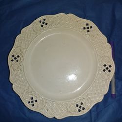 Plate German Continental creamware circa 1880 plate antique