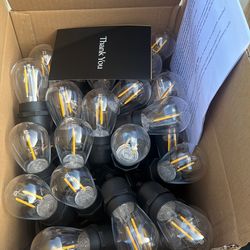 Brightech Ambience Pro - 105ft Waterproof LED Outdoor String Lights - Hanging, Dimmable 2W, 2700K