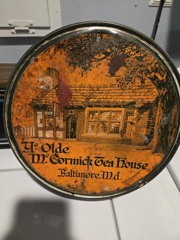 1936 Ye Olde McCormicks Tea House Tin