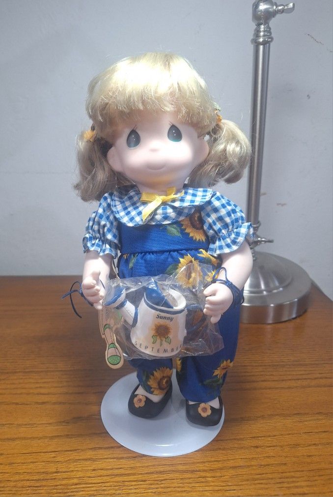 Nwt! Vtg 1995 Precious Moments "Sunny September" Garden of Friends Doll #1433