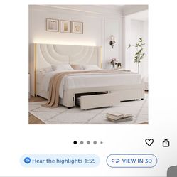 King Size Bed W/ Mattress