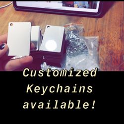 Customized Pop Sockets, Keychains, Phone Cases. Rolling Trays