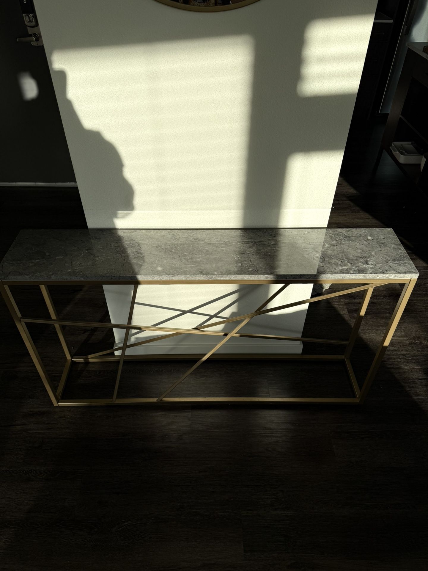 Console Table Gold/Gray