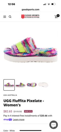 UGG Fuzzy Slides 