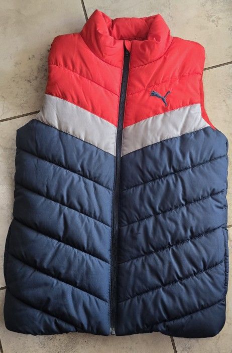 Puma Sleeveless Puffer Jacket Vest Size Youth M
