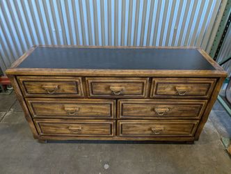 Vintage Black Top Dresser