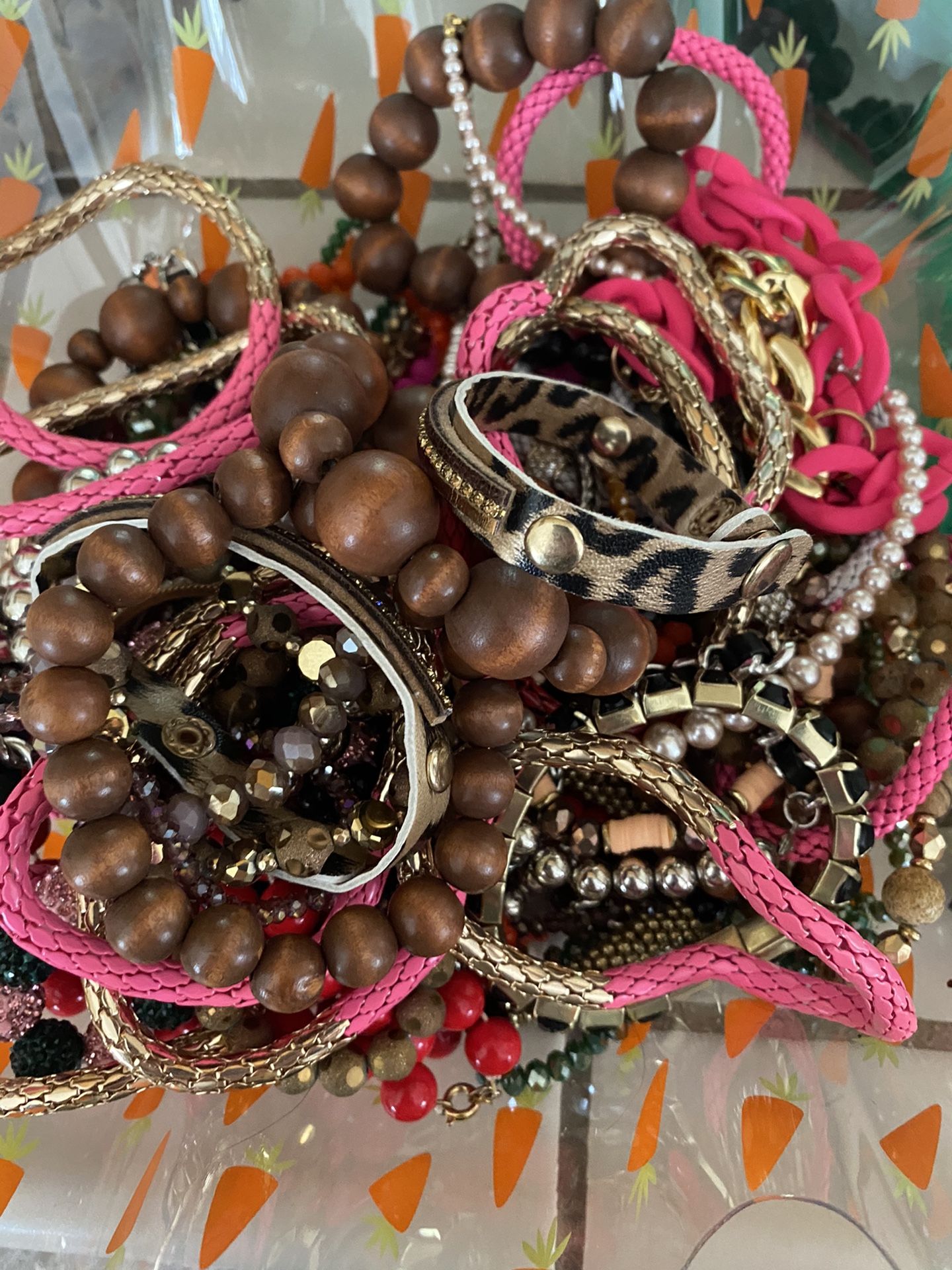 New Basket Of Bracelets