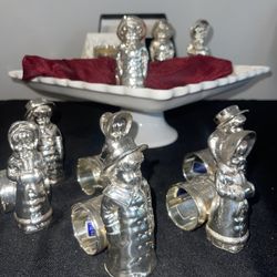 ✨ESTATE SALE✨ Vintage International Silver Kate Greenaway Victorian Napkin Rings