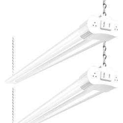 2 Pack 4FT Linkable LED Shop Light for Garage
