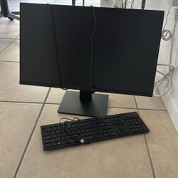 Monitor and Key Board