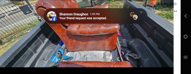 Brown Leather Tufted Armchair