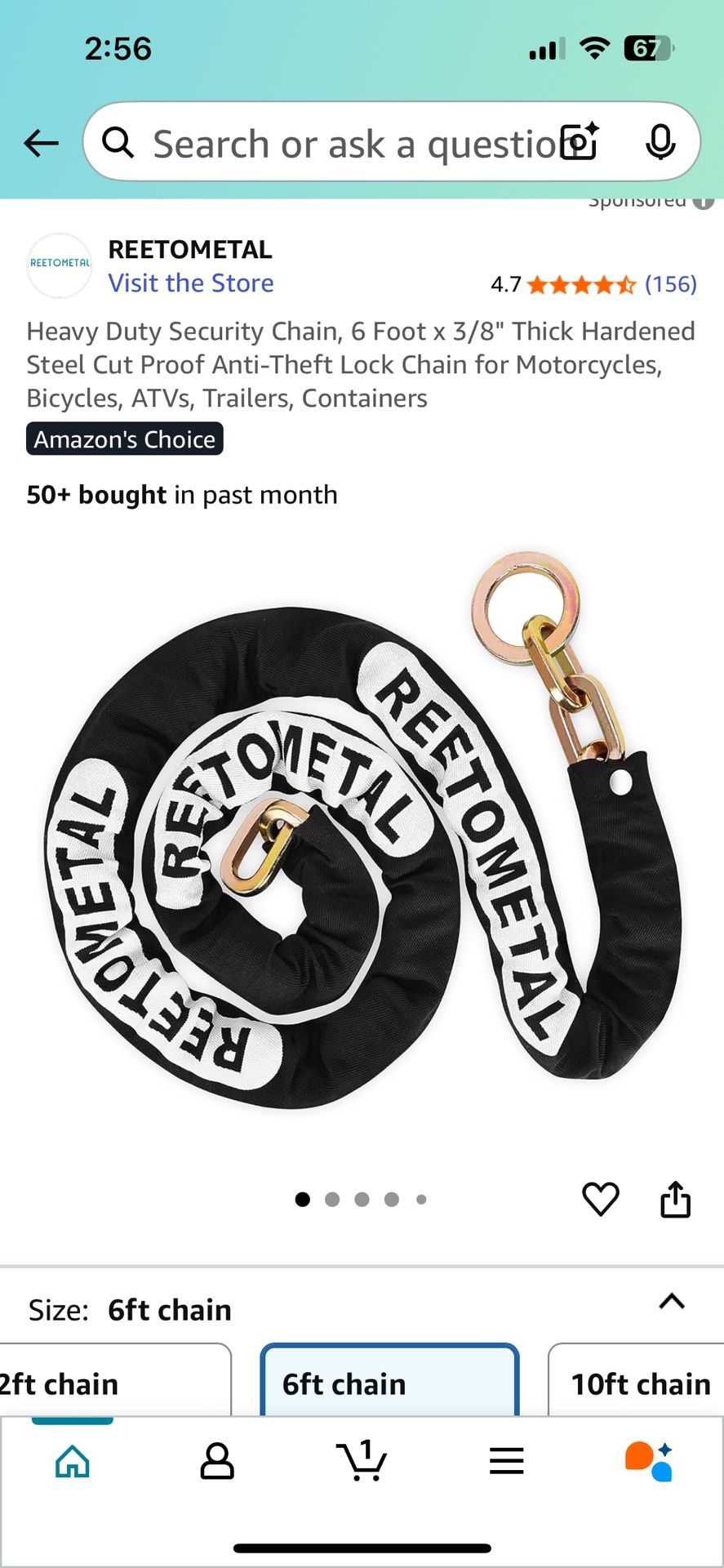 New 6’ Chain 