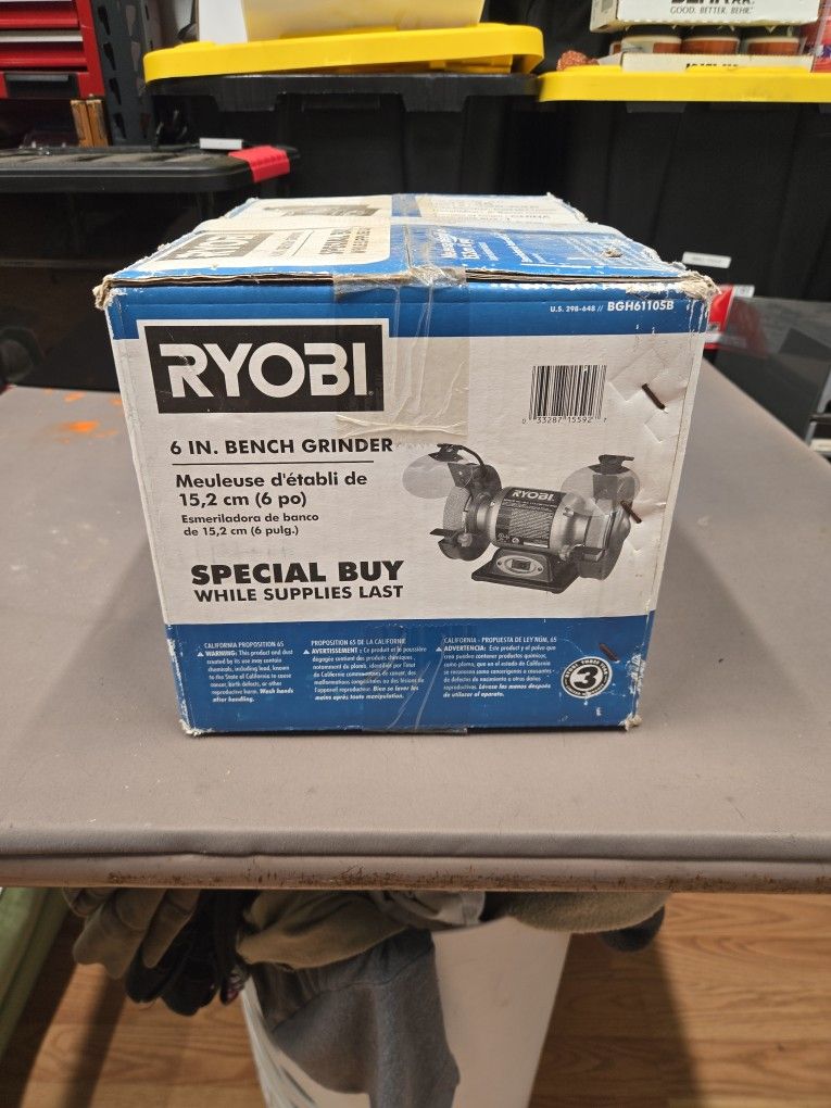 Ryobi 6 Inch Bench Grinder