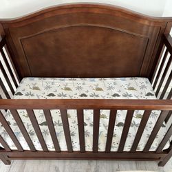Solid Wood Baby Crib 