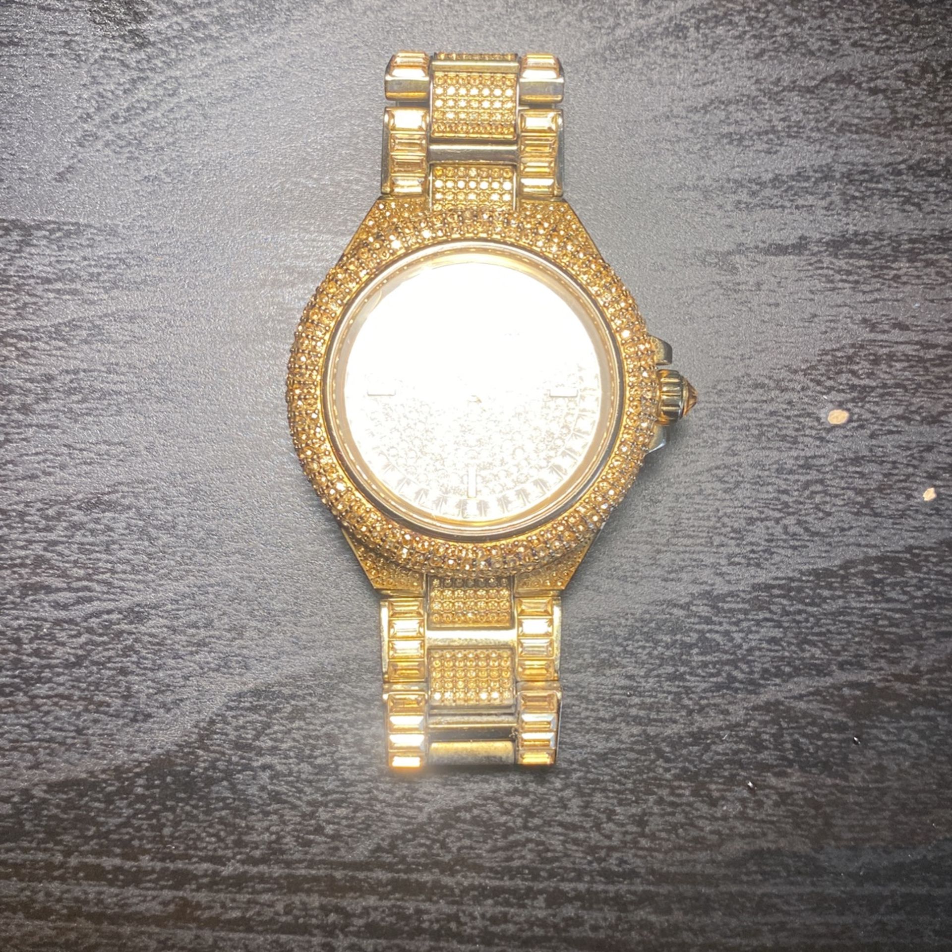 Michael Kors MK5720 Camille Gold Crystal Encrusted Stainless Steel Women's Watch
