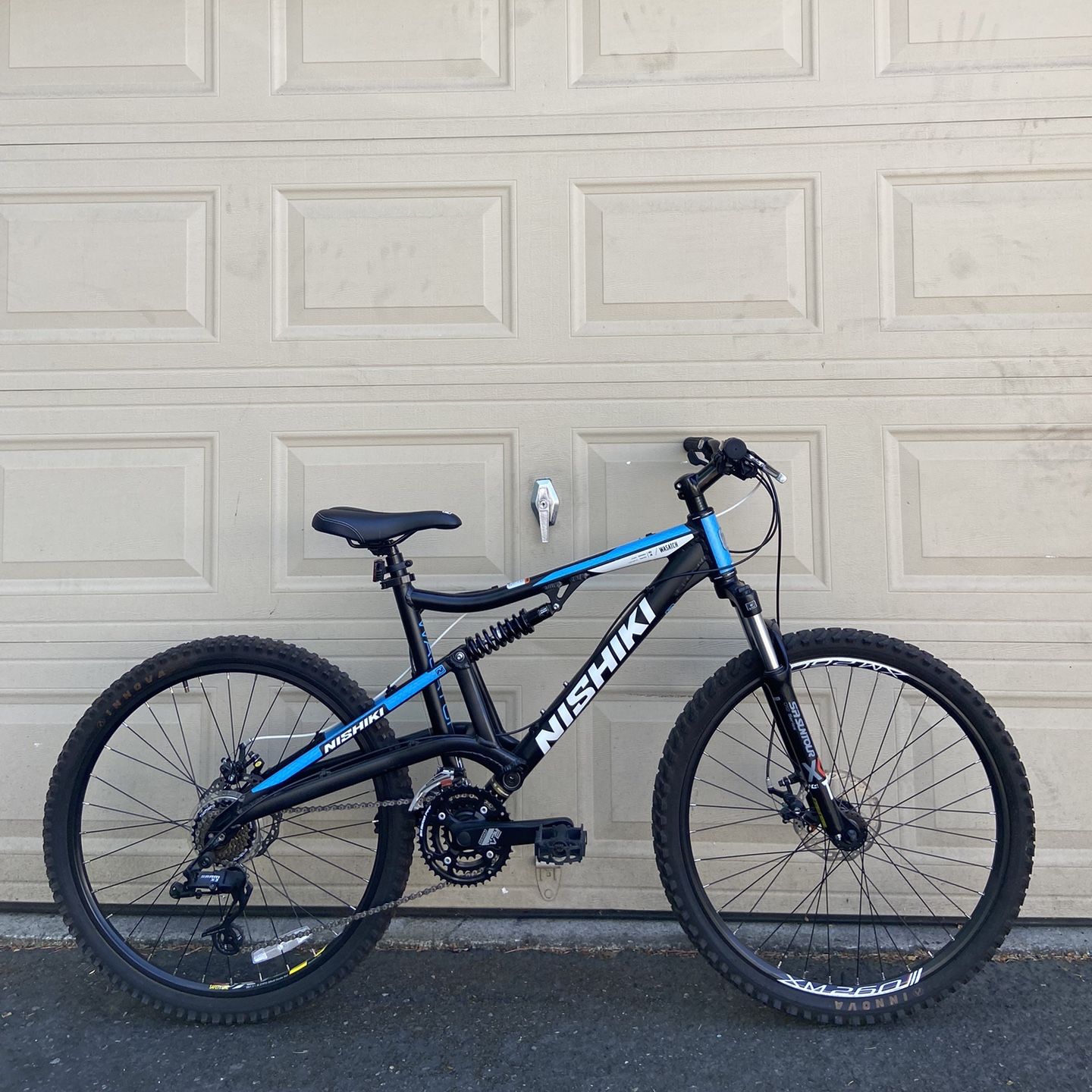 Nishiki Wasatch Men's Full Suspension Mountain Bike – 21-Speed, 26