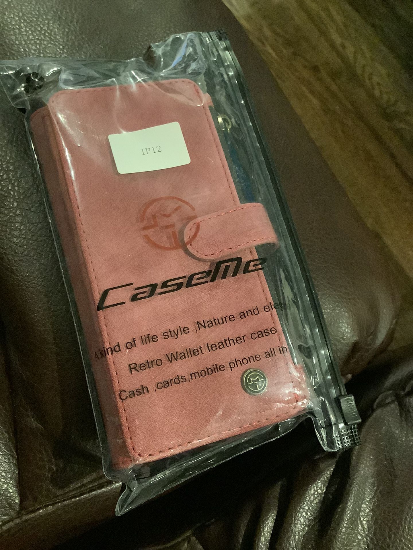 IP 12 Leather Wallet Case