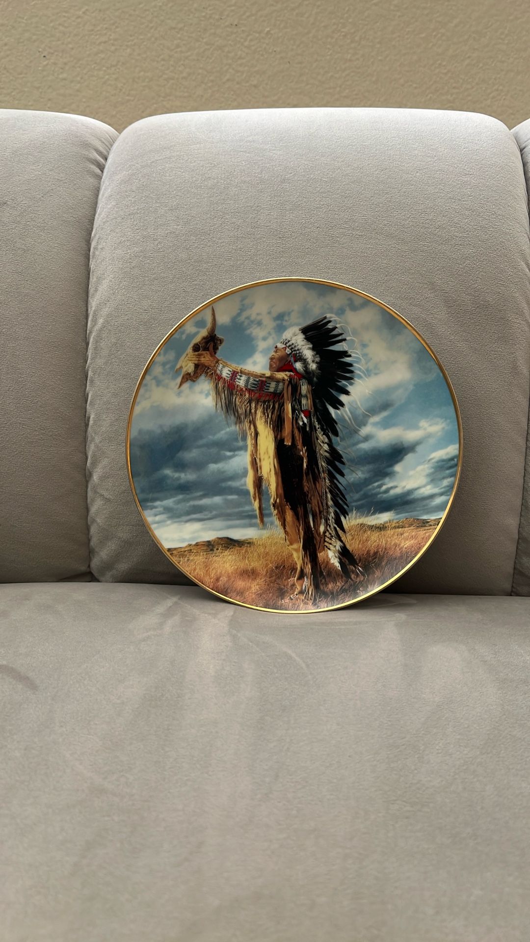 prayer to the great spirit limited edition 1995 by Paul Chuck / Christmas/Native Indian /vintage