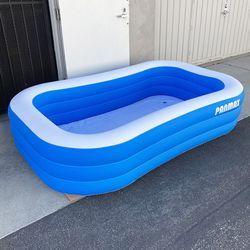 (NEW) in Box $25 Kids 95x56x22 inches Inflatable Swimming Pool for Summer Water Party Outdoor Garden Backyard