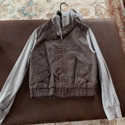Faux Leather Bomber jacket