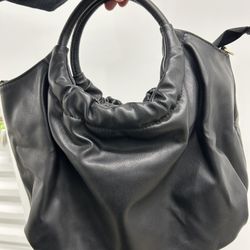 Black Scrunched Handbag