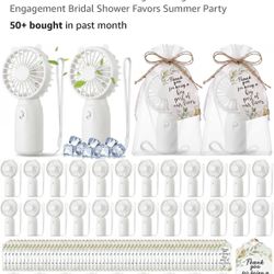 35 White Mini Portable Fan batteries included
