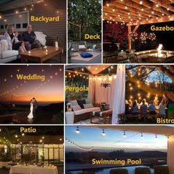 48ft Outdoor String Lights 