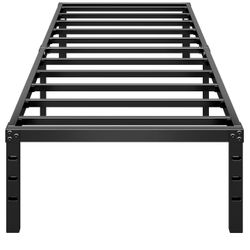 Metal Platform Bed Frame ,No Box Spring Needed,Twin, XL, Full, Queen, King, Cal King Size Bed with Heavy Duty Strong Support Slats,Easy to Assemble,Bl