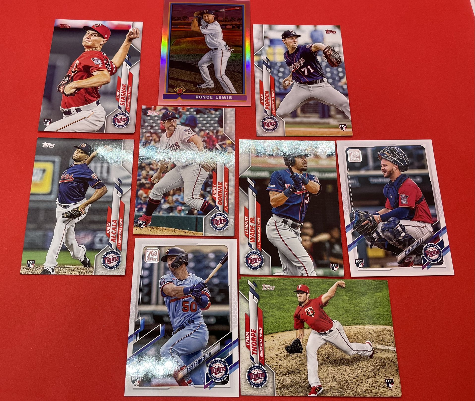 Minnesota Twins Rookie Card Lot (11)