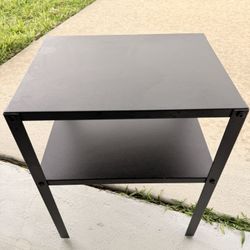 Selling a small black table, 17.5x14x10.5 in.